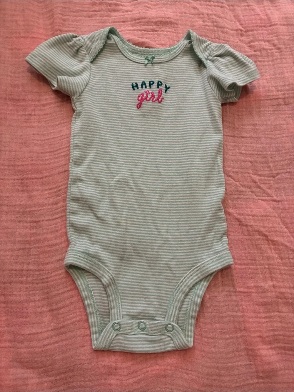 Carter's Mint & White Striped 